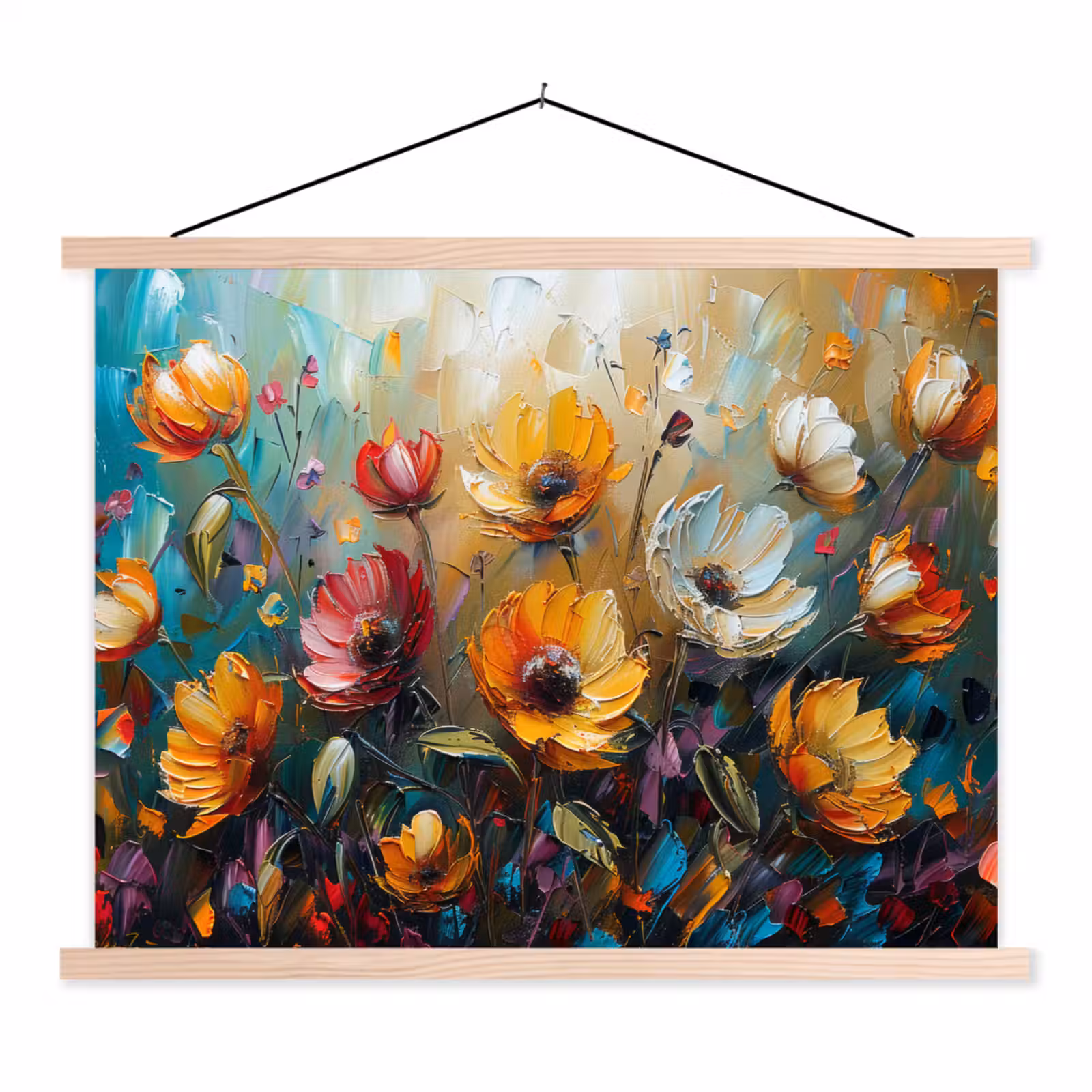 Schoolplaat - Watercolor - Bloemen - Kunst - Modern — 1