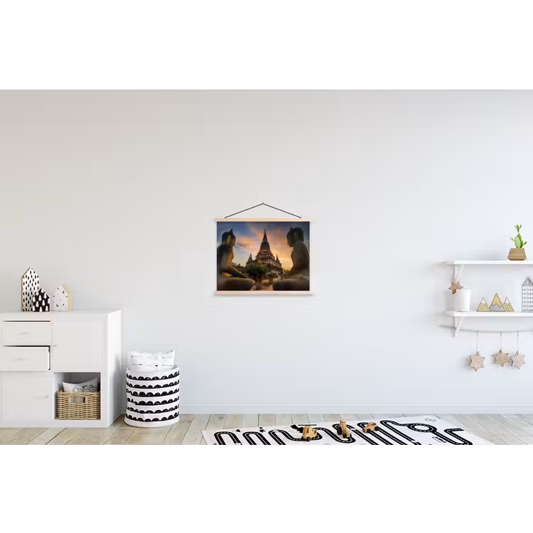 Schoolplaat - Tempel - Zonsondergang - Boeddha beelden - Buddha — 3