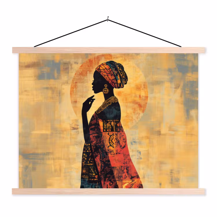Schoolplaat - Vrouw - Silhouet - Patronen - Sierlijk — 1