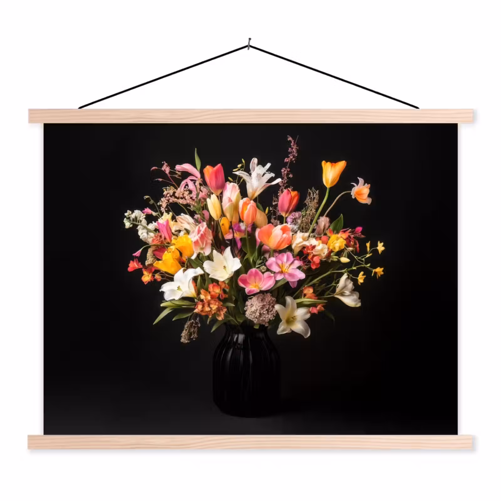 Schoolplaat - Vaas - Bloemen - Tulpen — 1