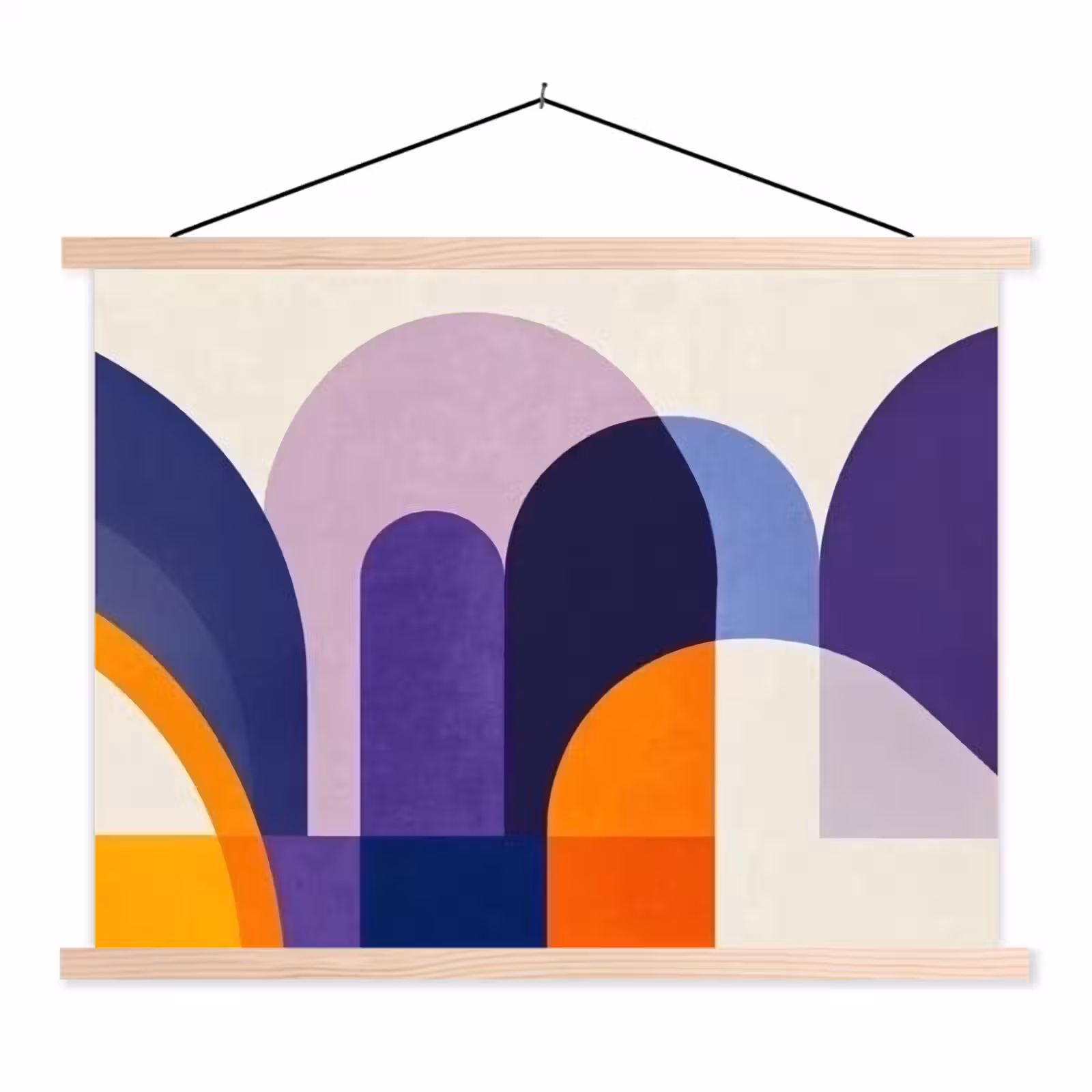Schoolplaat - Vormen - Abstract - Grafisch - Oranje — 1