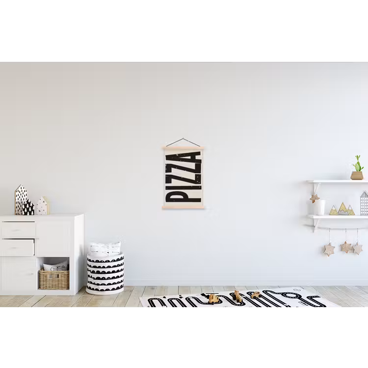 Schoolplaat - Pizza - Decoratie - Japandi - Vintage — 3