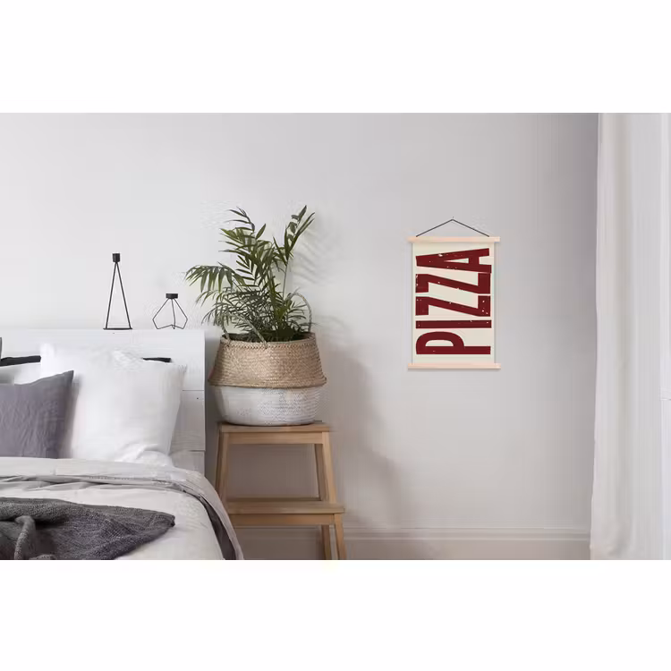 Schoolplaat - Pizza - Vintage - Decoratie - Japandi — 2