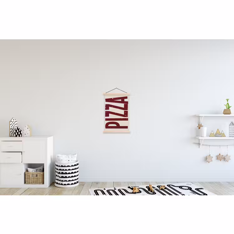 Schoolplaat - Pizza - Vintage - Decoratie - Japandi — 3