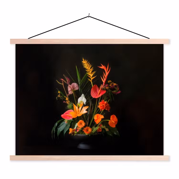 Schoolplaat - Schaal - Boeket - Bloemen — 1