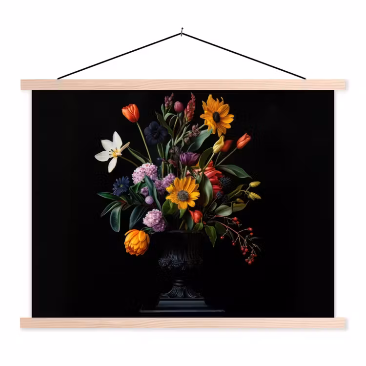 Schoolplaat - Zonnebloemen - Boeket - Kleurrijk — 1