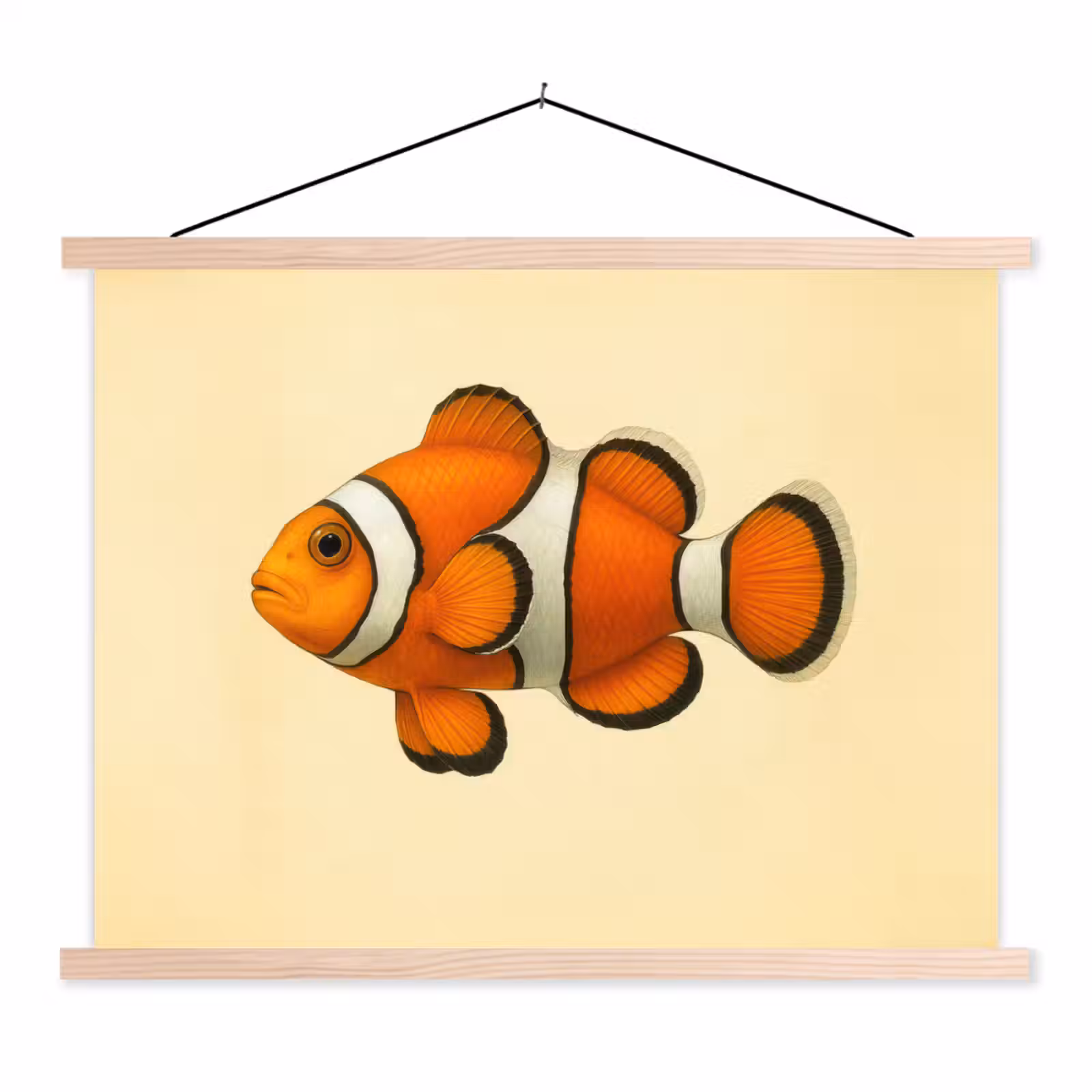 Schoolplaat - Vis - Oranje - Strepen — 1