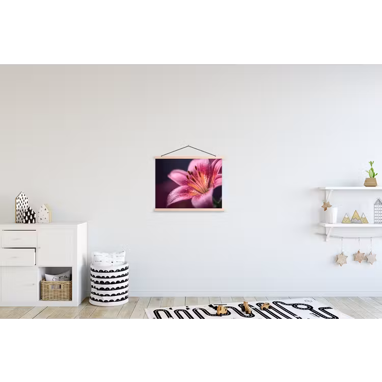Schoolplaat - Roze - lelie - Dauwdruppels — 3