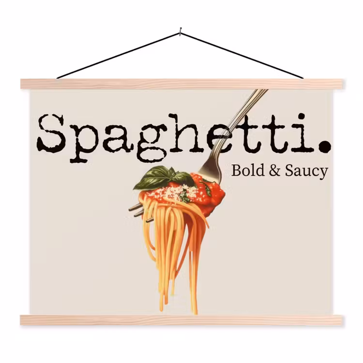 Schoolplaat - Spaghetti - tomatensaus - Parmezaanse kaas — 1