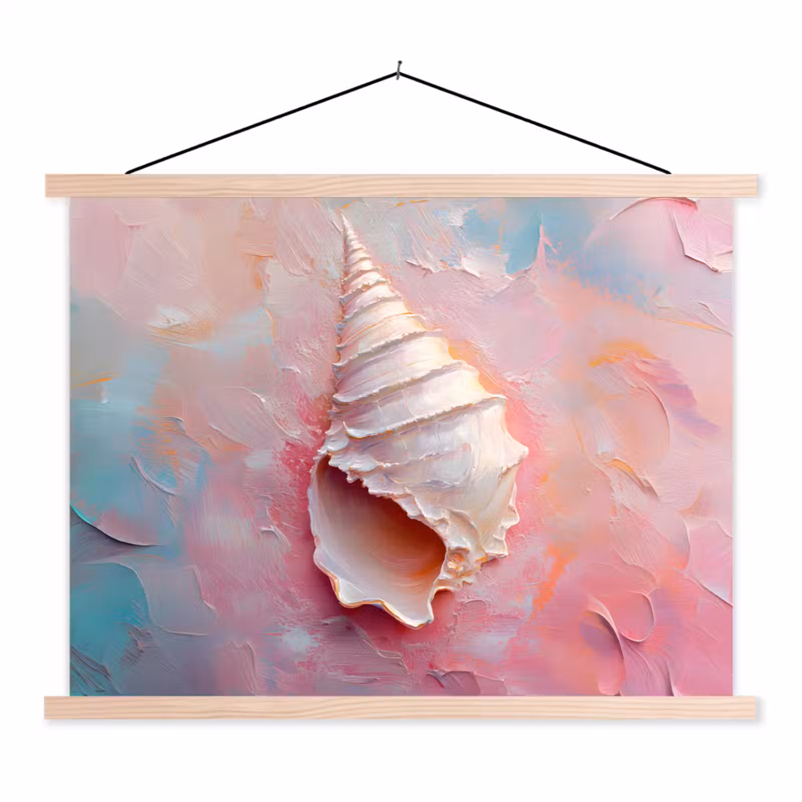 Schoolplaat - Schelp - Pastel - Pink — 1