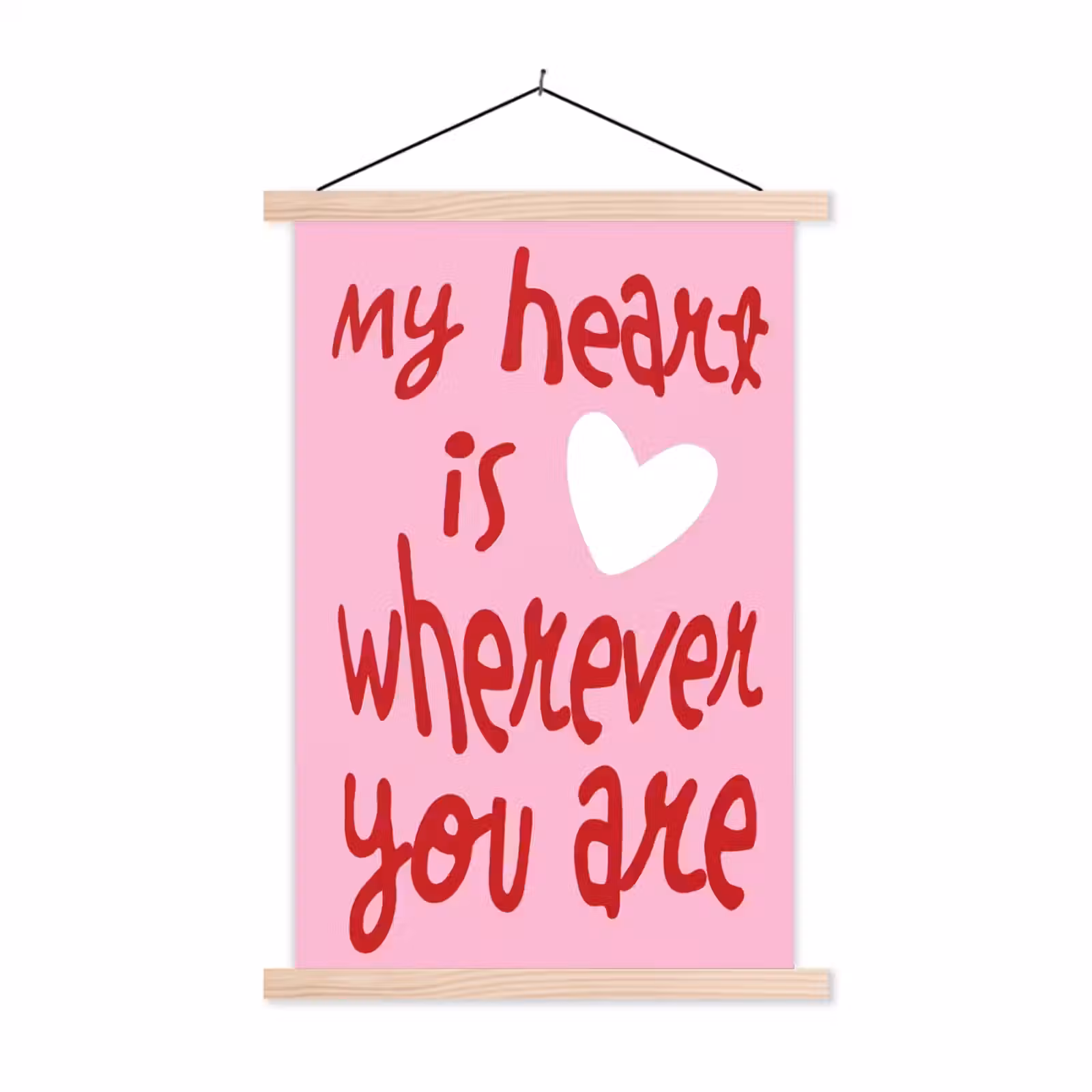 Schoolplaat - Valentijn - Hart - Liefde - Roze — 1