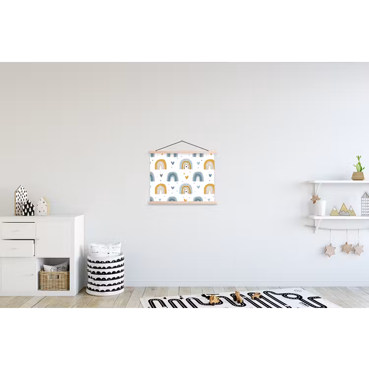 Schoolplaat - Patroon - Regenboog - Hartjes — 3