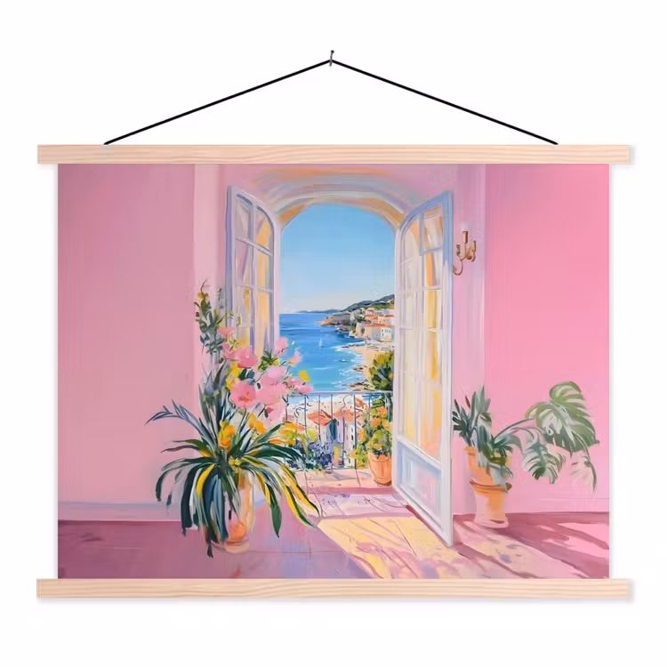 Schoolplaat - Roze - Buiten - Verf — 1