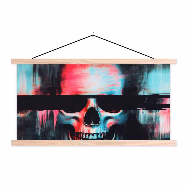 Schoolplaat - Schedels - Glitch - Cyberpunk — 1