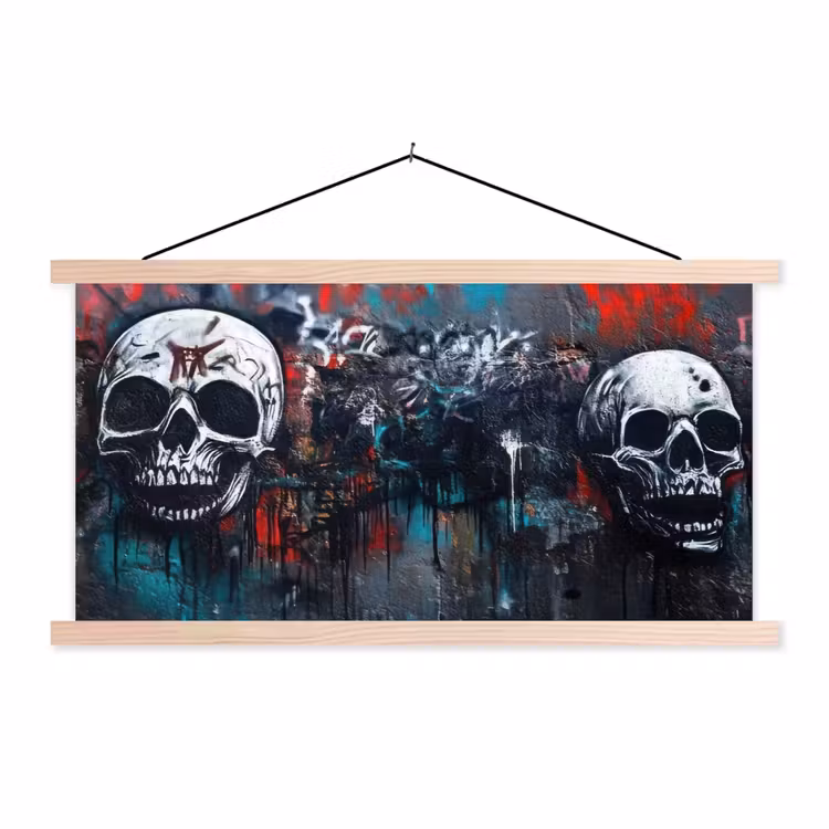 Schoolplaat - Schedels - Graffiti - Abstract — 1