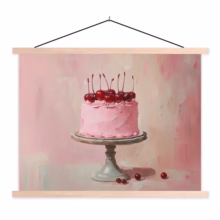 Schoolplaat - Taart - Pink - Cherry — 1