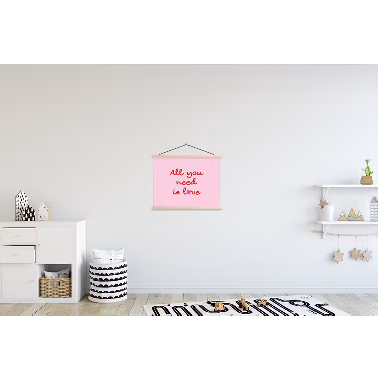 Schoolplaat - Tekst - Roze - Love - Hart — 3