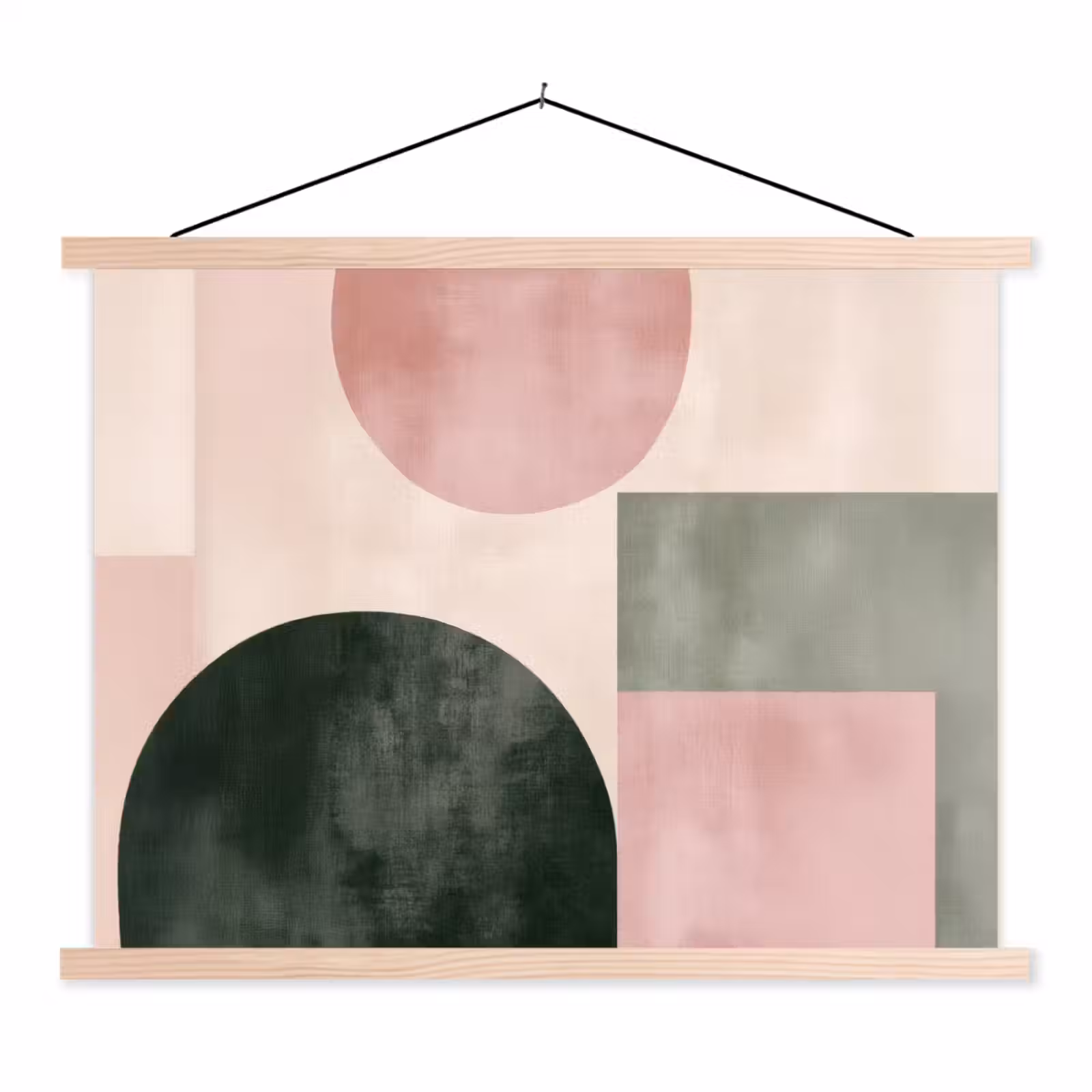 Schoolplaat - Vormen - Abstract - Cirkel - Zwart — 1