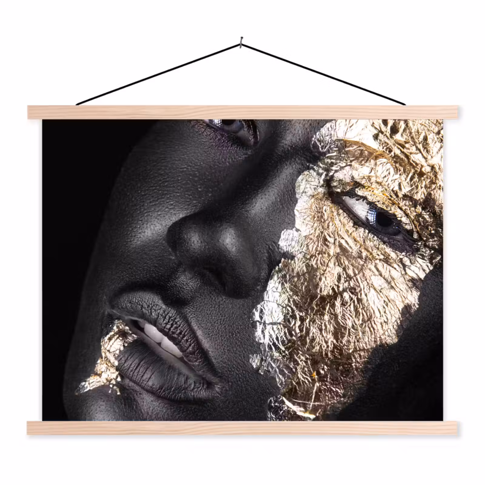 Schoolplaat - Vrouw - Goud - Zwart - Verf - Luxe — 1