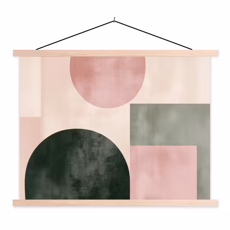 Schoolplaat - Vormen - Abstract - Cirkel - Zwart — 1