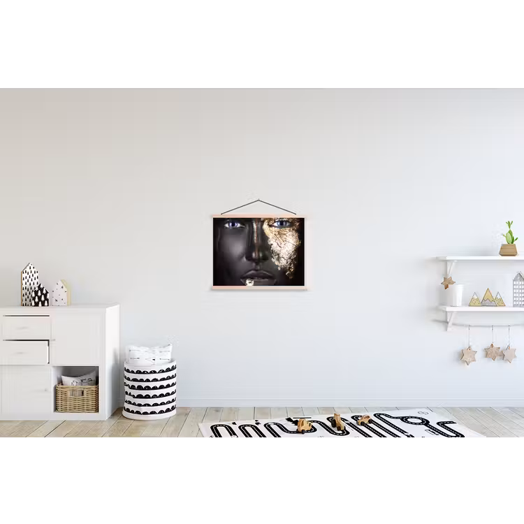 Schoolplaat - Vrouw - Bladgoud - Zwart - Goud - Luxe — 3