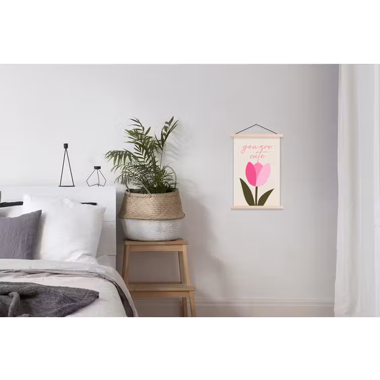 Schoolplaat - Tulp - Roze - Valentijn - Bloem — 2
