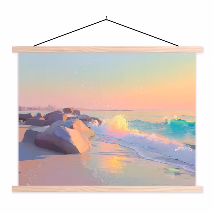 Schoolplaat - Zomerlicht - Strand - Fonkelende accenten — 1