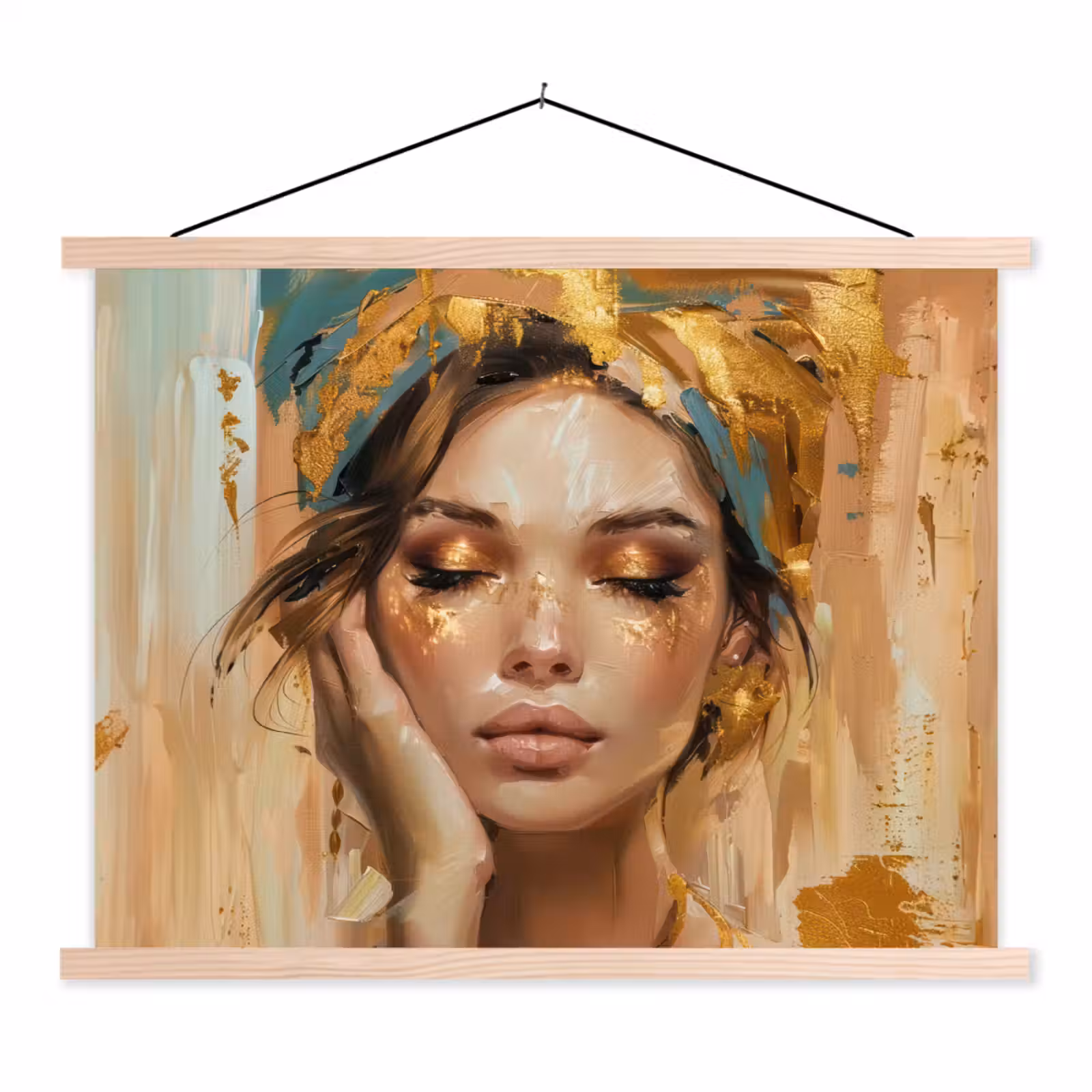 Schoolplaat - Vrouwen - Portret - Luxe - Goud — 1