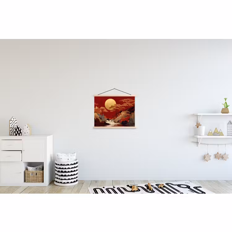 Schoolplaat - Volle maan - Landschap - Waterval — 3