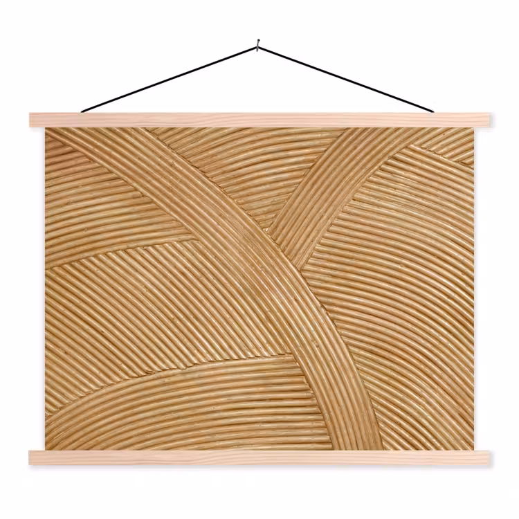 Schoolplaat - Rotan print - Beige — 1