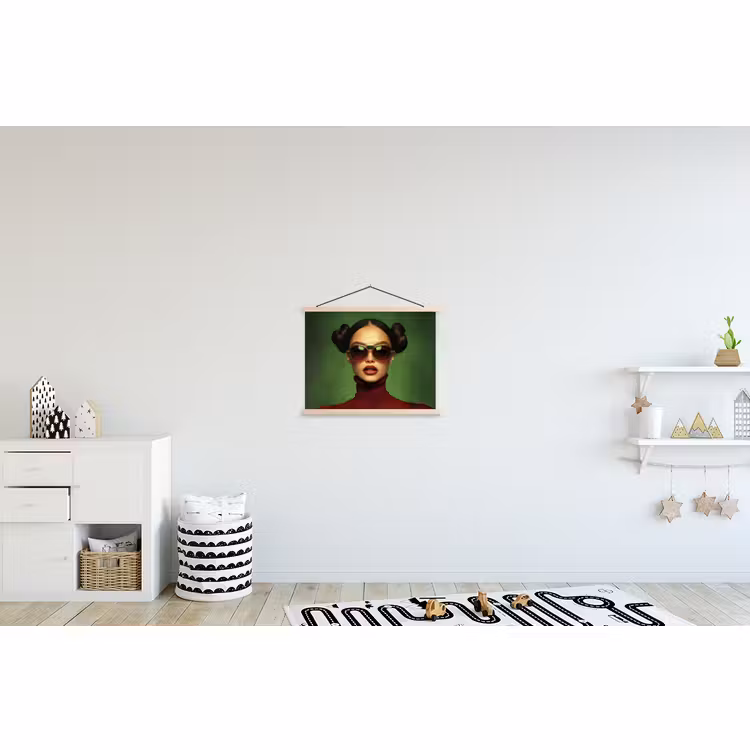 Schoolplaat - Vrouw - Groen - Bril - Aesthetic - Modern — 3