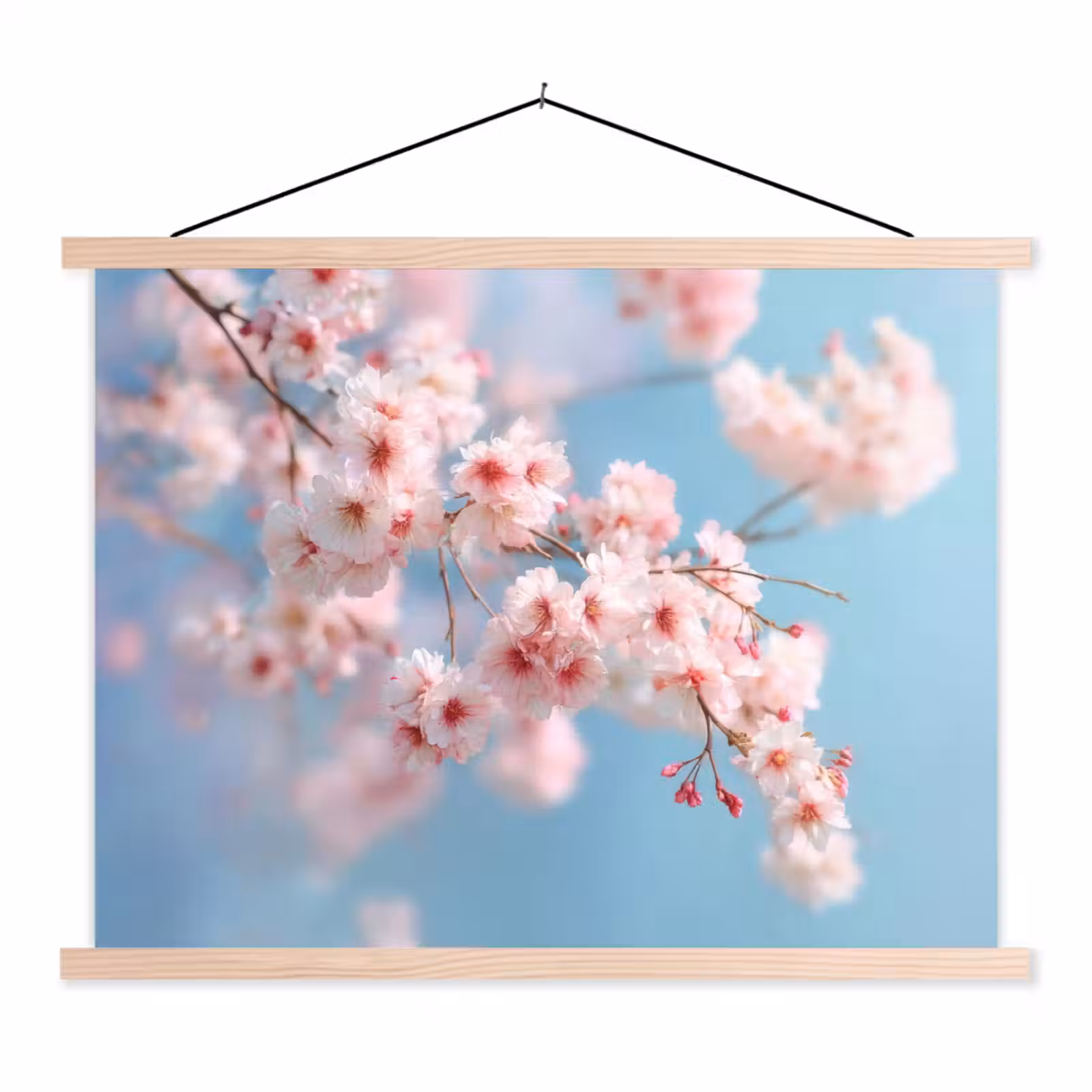 Schoolplaat - Takken - Bloesems - Roze — 1