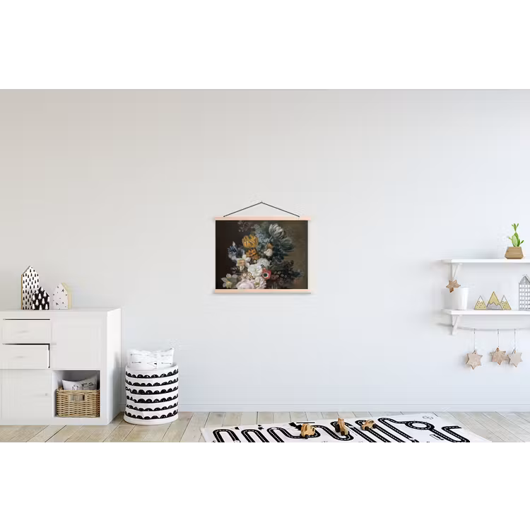Schoolplaat - Stilleven met bloemen - Schilderij van Eelke Jelles Eelkema — 3