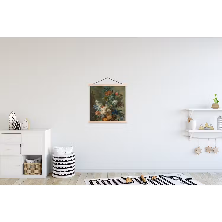 Schoolplaat - Stilleven met bloemen - Schilderij van Jan van Huysum — 3