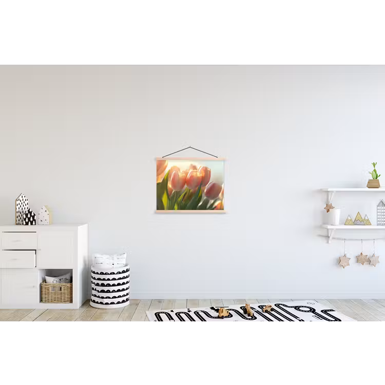 Schoolplaat - Tulpen - Roze - Zonnestralen — 3