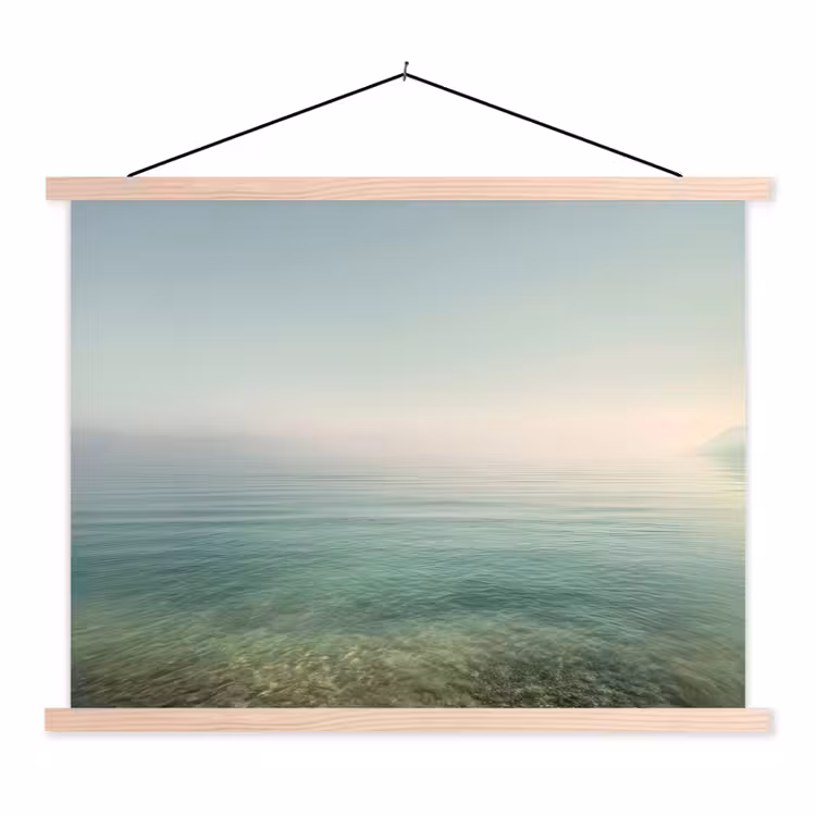 Schoolplaat - Zee - Horizon - Blauw - Mist — 1