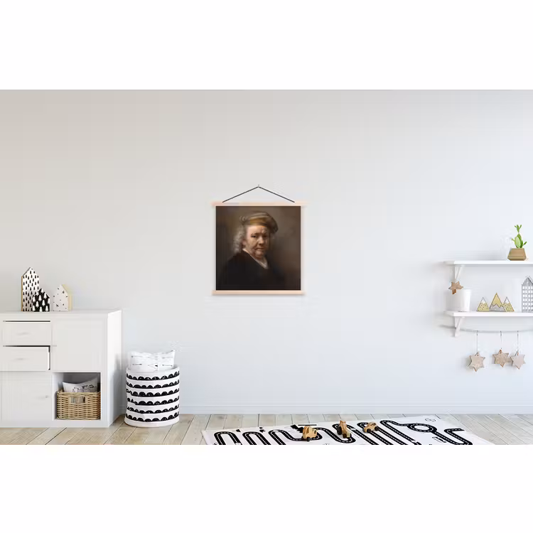 Schoolplaat - Zelfportret - Schilderij van Rembrandt van Rijn — 3