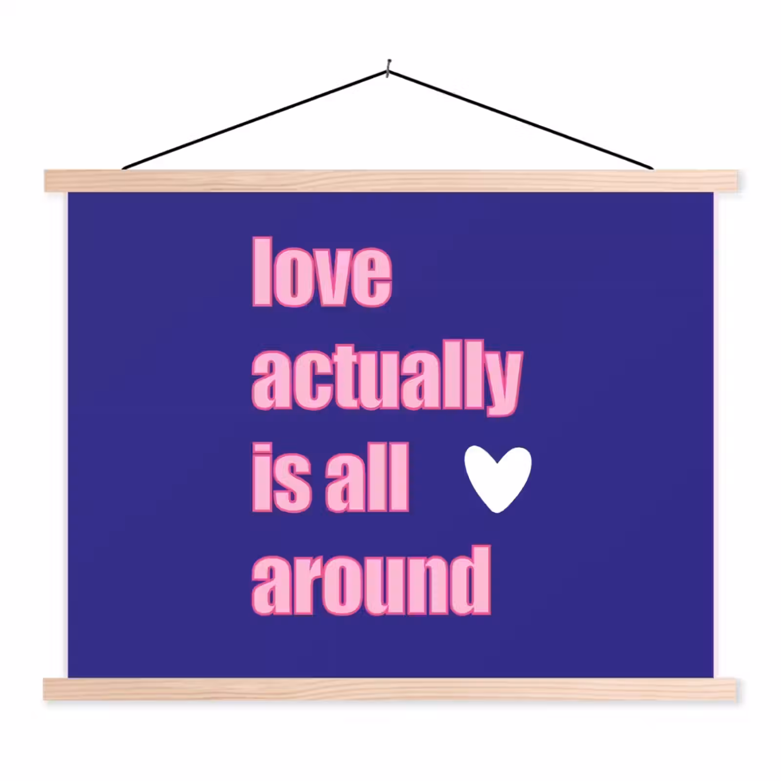 Schoolplaat - Tekst - Valentijn - Love - Blauw — 1