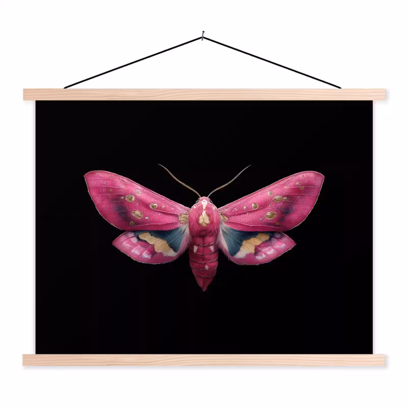 Schoolplaat - Vlinder - Roze - Nachtvlinder — 1