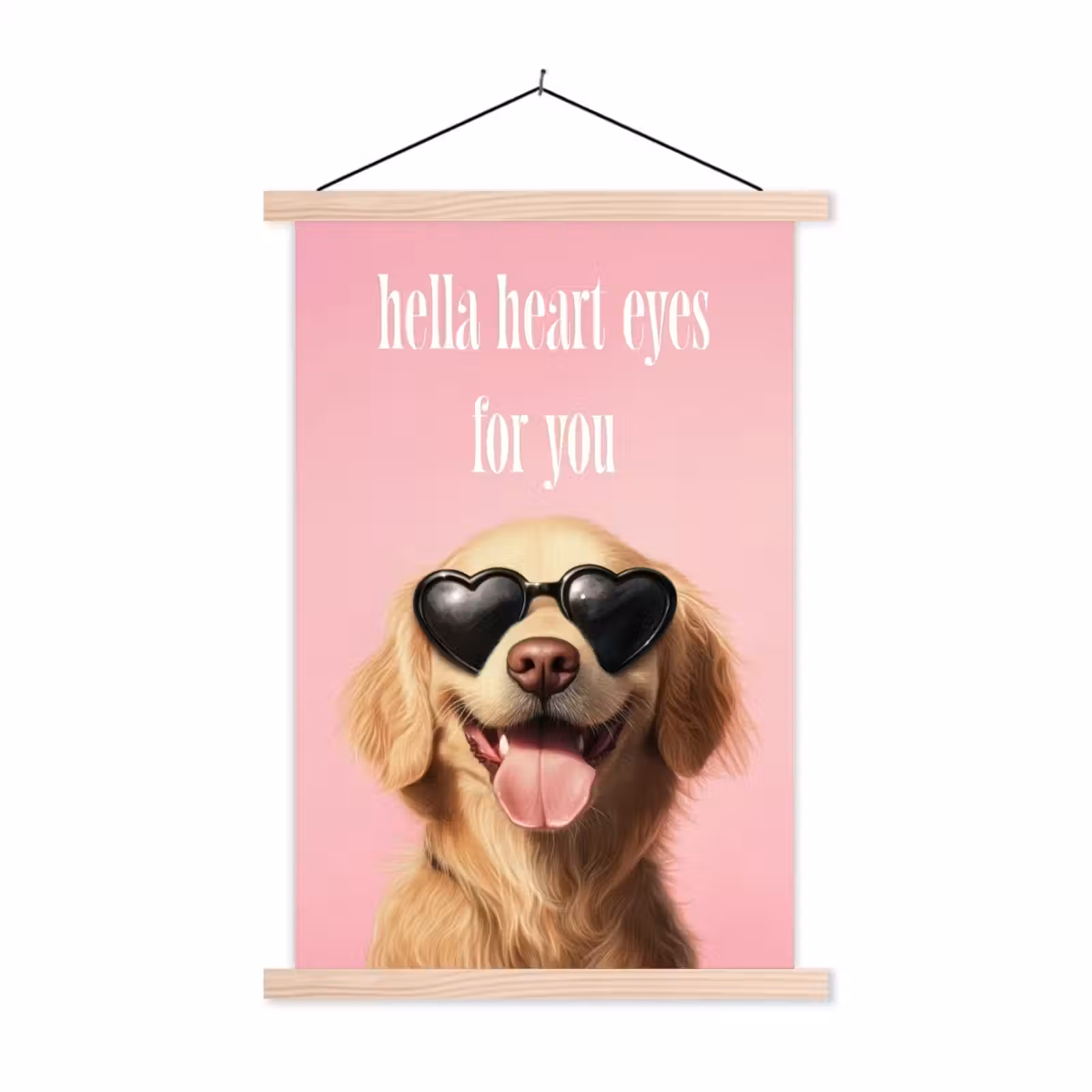 Schoolplaat - Zonnebril - Hartjes - Hond - Valentijn — 1
