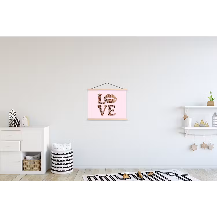 Schoolplaat - Tekst - Love - Pantervacht - Lichtroze — 3