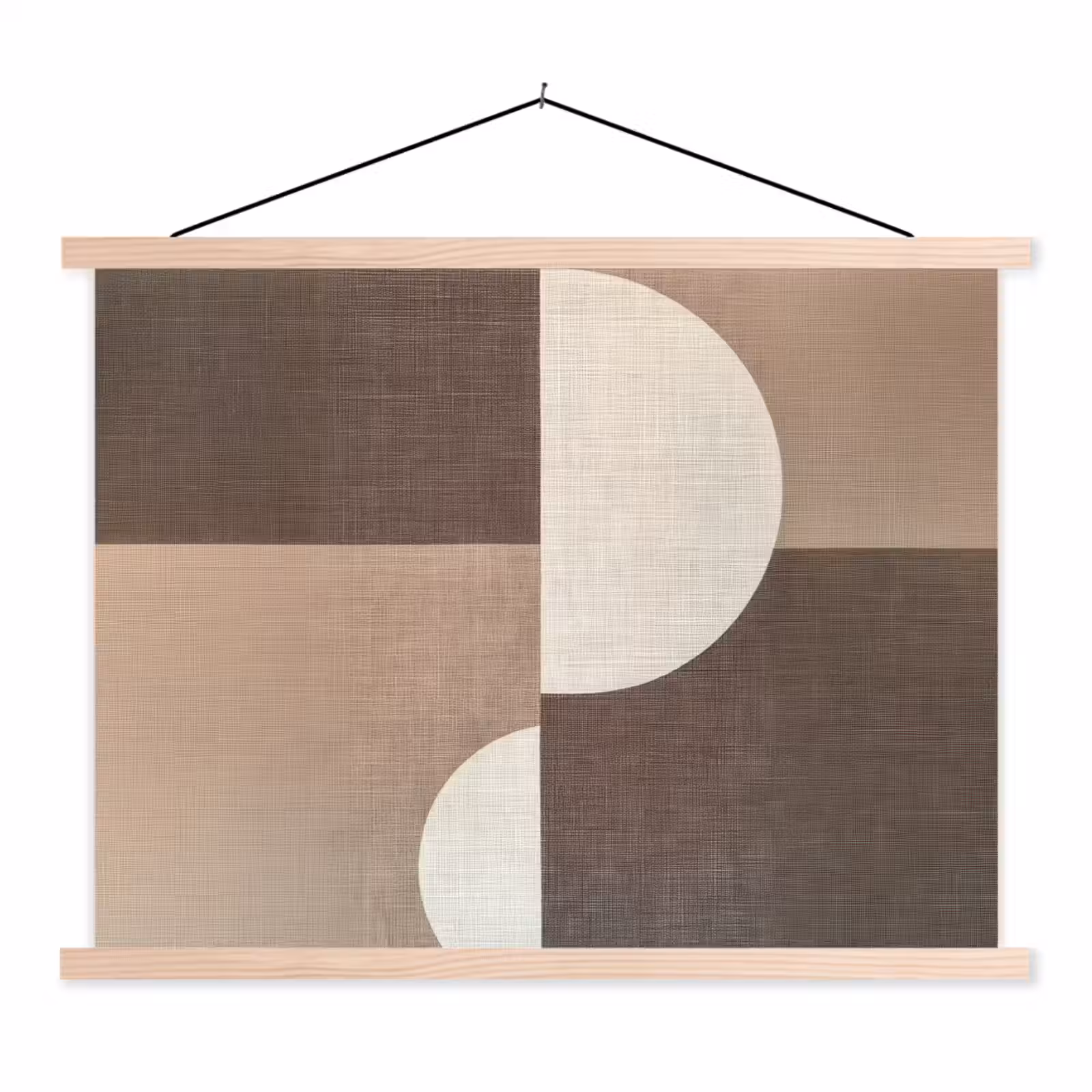 Schoolplaat - Raster - Halve cirkels - Contrast — 1