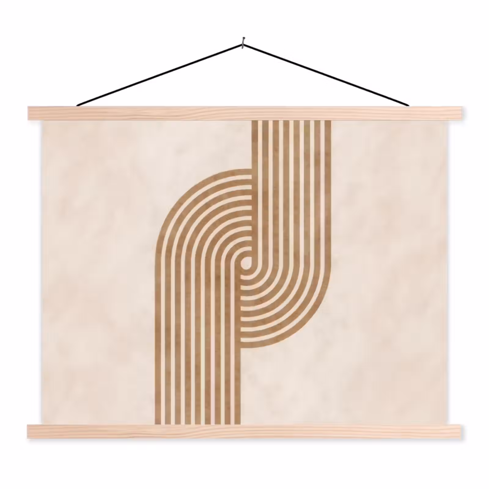 Schoolplaat - Symmetrische bocht - Koperkleurig — 1