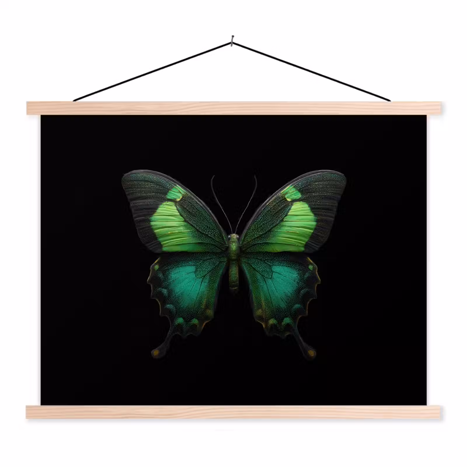 Schoolplaat - Vlinder - Groen - Opvallend — 1