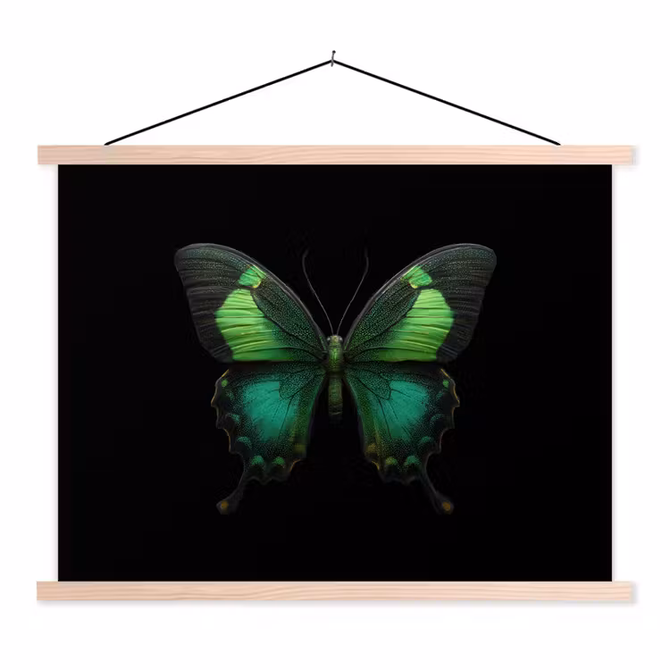 Schoolplaat - Vlinder - Groen - Opvallend — 1