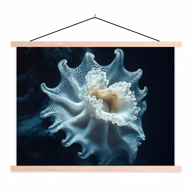 Schoolplaat - Zeewezen - Wit - Golven - Water — 1