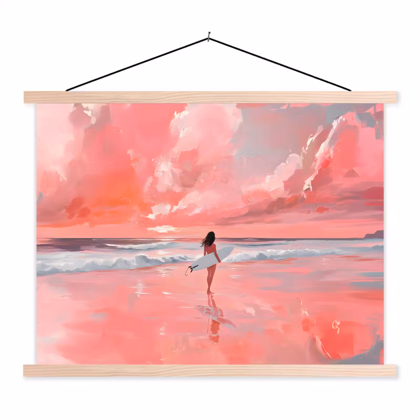 Schoolplaat - Roze - Surfen - Zee — 1