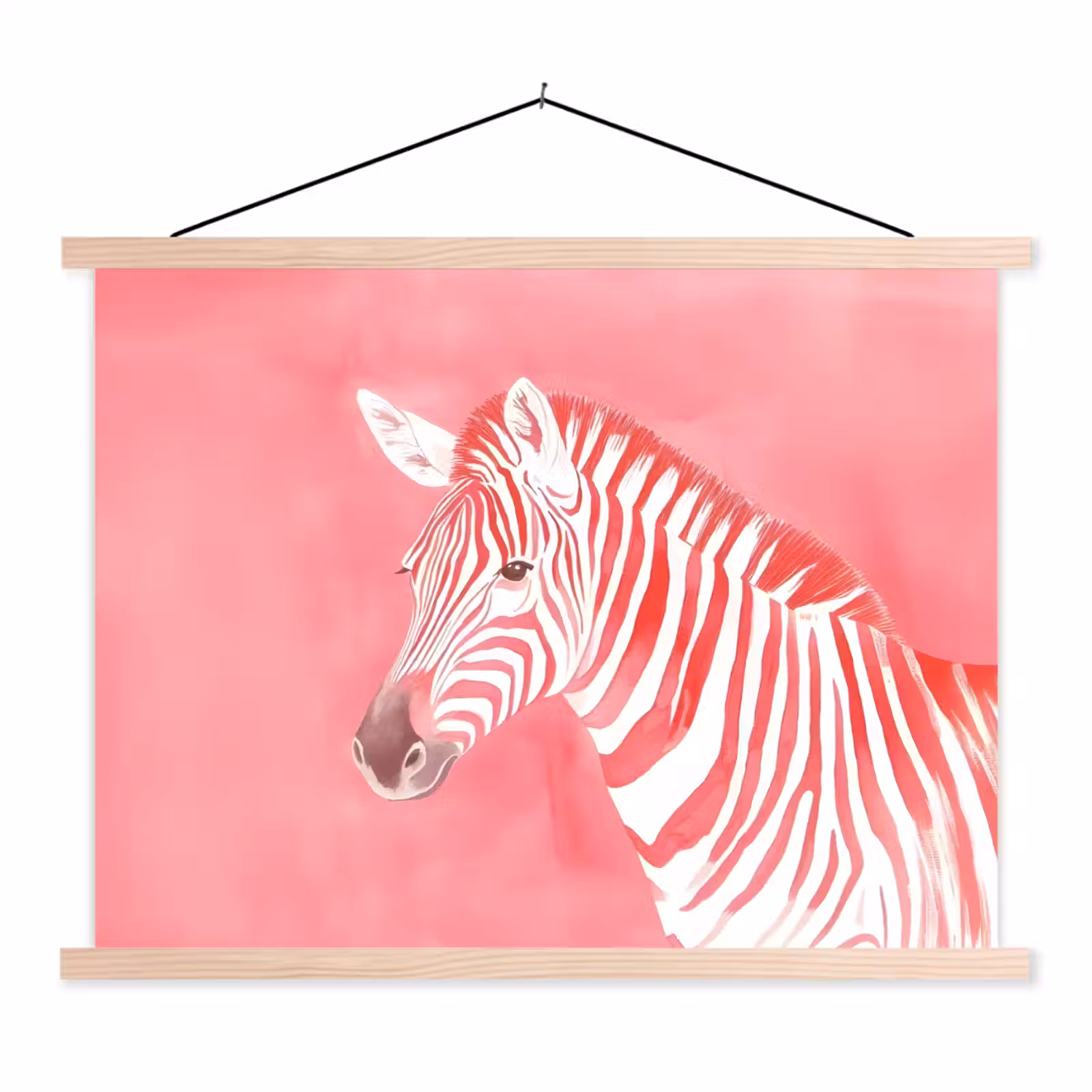 Schoolplaat - Zebra - Pink - Verf — 1