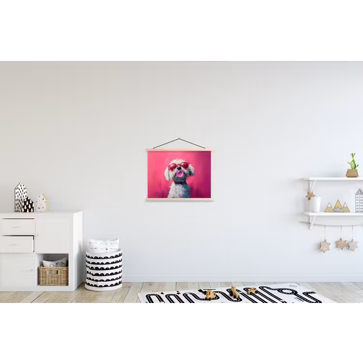 Schoolplaat - Pink - Hond - Bubbel — 3