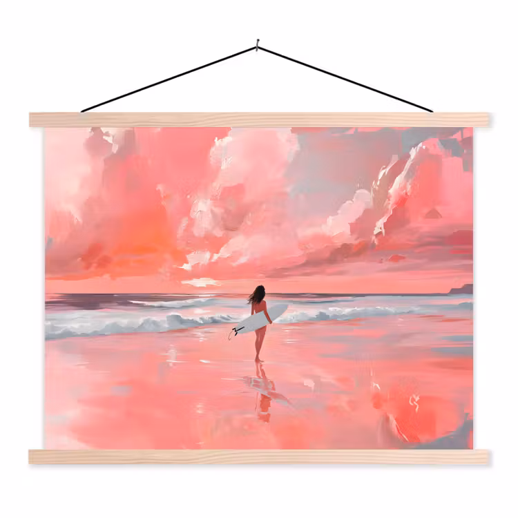Schoolplaat - Roze - Surfen - Zee — 1